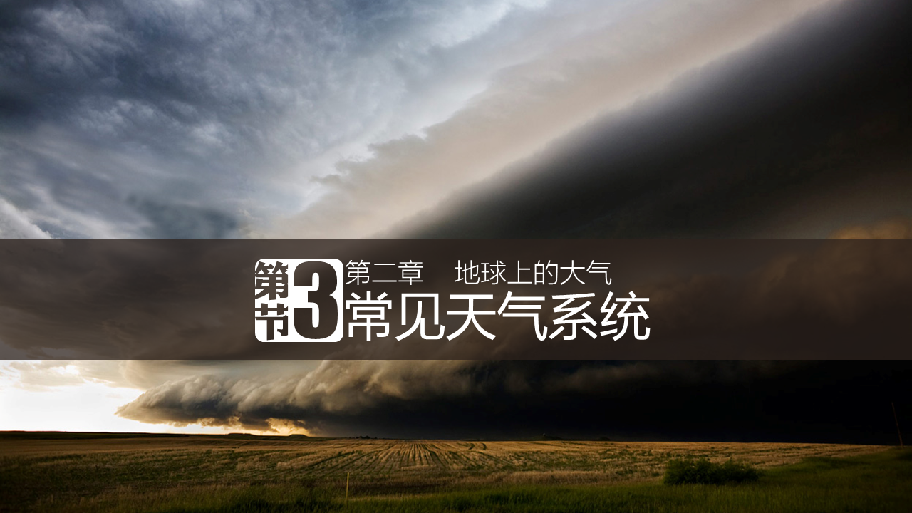 【教学课件】2003人教版2.3.1常见天气系统
